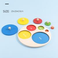 Juguete Educativo Montessori De Madera Para Bebés Tablero De Aprendizaje De Colores Y Formas Juego De Rompecabezas Para El Desarrollo Motor Fine - details 11