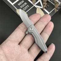 Cuchillo De Bolsillo Miniatura Plegable Con Hoja De Acero D2 Y Mango De Acero Inoxidable Multifuncional Para Rescate Al Aire Libre Ligero Y Portátil - details 1