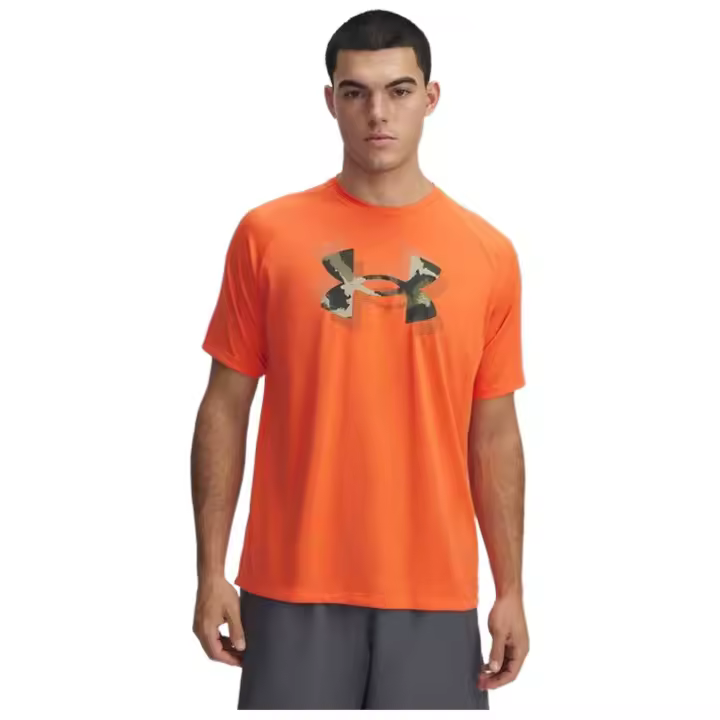 Camiseta de Manga Corta Under Armour  para hombre en color naranja - 1