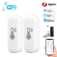 Sensor De Temperatura Y Humedad Zigbee WiFi Para Hogar Inteligente Compatible Con Alexa Y Google Assistant Monitor Remoto Por APP Var SmartLife - details 0