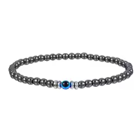 Pulsera De Piedra Natural 4mm Para Hombres Y Mujeres Pulsera De Ojo De Maléfica Suave Y Redonda Para Parejas Joyería De Regalo - details 4
