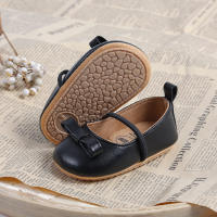Zapatillas MYGGPP Para Bebés Niñas Zapatos De Boda Y Fiesta Princesa Con Lazo Cierre Elástico Material Superior De Cuero Todas Las Estaciones - details 7