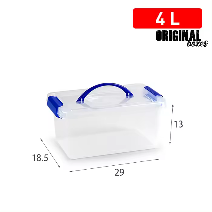 UD -  Plastic Forte Caja Bajo Cama de Almacenaje de Plástico Transparente | Ruedas y Cierres a Presión - 1