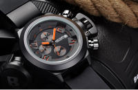 Reloj De Pulsera Deportivo Para Hombre Megir Moda Con Banda De Silicona Pantalla Analógica Cronógrafo Negro Con Calendario Resistente Al Agua - details 7