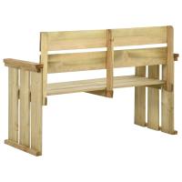vidaXL Banco de jardín de madera de pino impregnada 121 cm - details 3