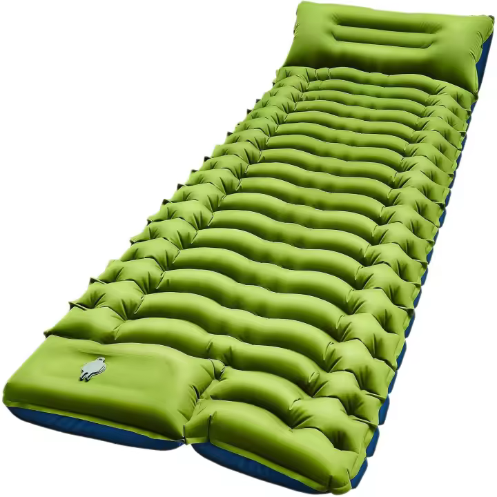 Almohadilla De Acampar Ultraligera Con Almohada Mattress Inflable Para Senderismo Compacto Para Montar En Ruta - 1