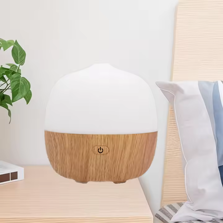 Difusor de Aromas - 7 Luces LED Variables, USB, Anti-Secado - Para Dormitorio, Oficina o Sala de Estar (Madera de Balsa, 36dB) - 1