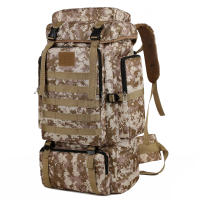 Mochila De Camuflaje Grande Para Senderismo Y Camping En Montaña Mochila De Lona Para Ciclismo Y Actividades Al Aire Libre - details 2
