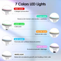 Masajeador facial y de cuello LED de 7 colores, recargable por USB, herramienta multifuncional para el cuidado de la piel para mujeres. - details 1
