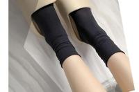 Medias Largas De Verano Para Mujer ANHUHU Seda De Hielo Delgadas Y Transpirables Estilo Casual Negro Y Blanco - details 22