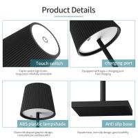 Lámpara De Mesa Recargable Sin Cable USB Con Sensor Táctil 3 Colores Ajustables LED Para Dormitorio Hotel Sala De Estar - details 0