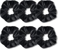6 Pcs Scrunchies De Satén Cinturones Elásticos Para El Cabello Velocidad De Velours Para La Prevención Del Enredado Y La Paja Polytail Soporte Para Mujeres Y Niñas - details 6
