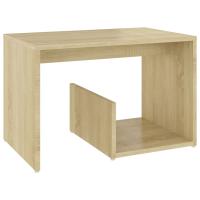 Vidaxl Mesa Auxiliar de Madera Contrachapada 59x36x38 Cm Blanco/Negro/Gris - details 7