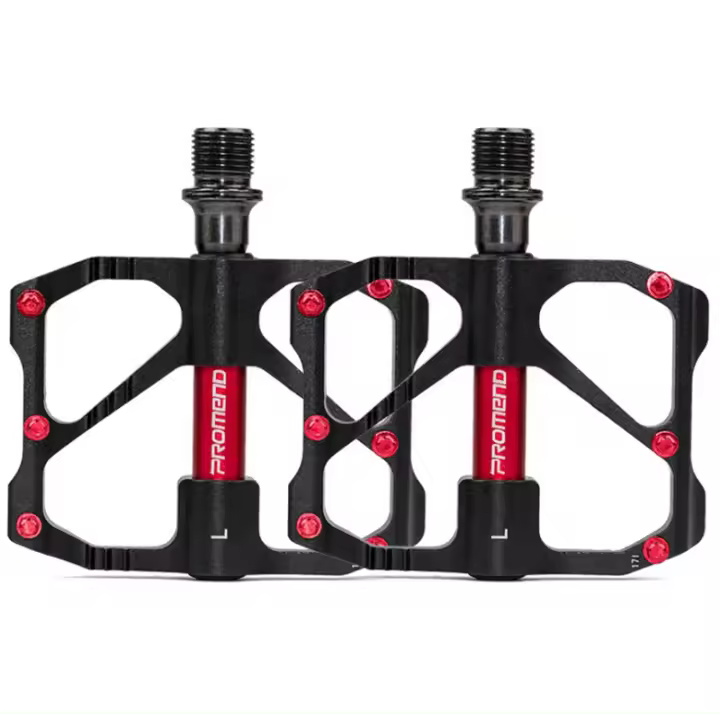 Pedales De Bicicleta PROMEND MTB/Road En Fibra De Carbono Ultraligeros Con 3 Rodamientos Antideslizantes Y Aluminio CNC Pedales Grandes Para Mountain Bike Y Road Bikes - 1