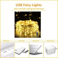 Luces LED De Hada USB 5V Impermeables Para Decoración De Navidad Interior Y Exterior Árbol De Navidad Dormitorio Boda Cumpleaños Camping Fiesta - details 1