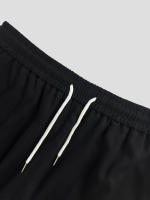 Pantalones Casuales Para Hombre De Color Sólido Con Cinturón Ajustable Y Bolsillos Estilo Regular Y Moda Pantalones Largos De Polyester - details 12
