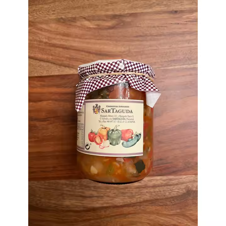 Pisto de Verduras de Navarra en Conserva: 400 gr de Auténtico Sabor - Pack de 3 unidades. - 1