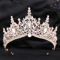 Diadema De Princesa Y Reina Para Boda 1 Pieza Accesorio De Cabello De Luxo Con Rhinestones Decoración De Fiesta Moda - details 4