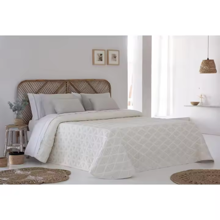 JVR - COLCHA TIPO 10 modelo NILO - Tejido Jacquard Pique - Fabricado en España - Cama 90/105/135/150/160/180 - 1