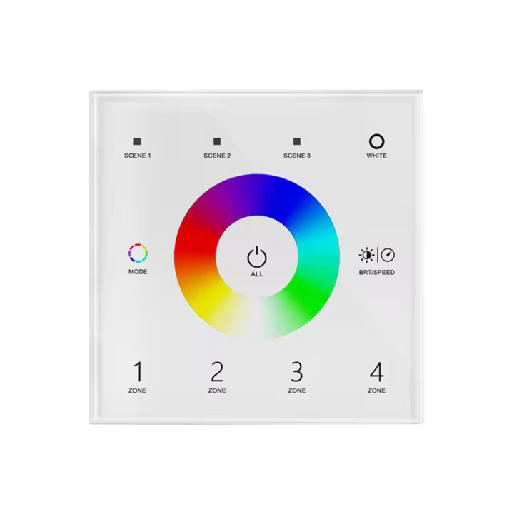 Ledkia Regulador Master DMX Táctil RGBW 4 zonas RGBW - 1