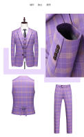 Traje De Boda Para Hombre De Alta Gama Tres Piezas Con Chaleco Y Pantalones Traje De Novio Casual Elegante Para Todas Las Estaciones - details 4