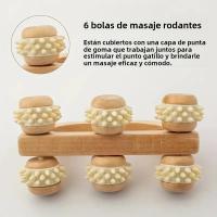 Rodillo De Masaje De Madera 1 Pcs Herramienta De Masaje Manual Para Espalda Cuello Piernas Tissue Muscular Profundo - details 2
