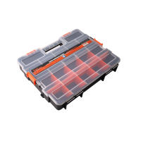 KMT Caja De Herramientas Portátil Con Compartimento Removible 1pc Caja De Plástico De 8 Tamaños Diferentes Organizador De Trabajo - details 13