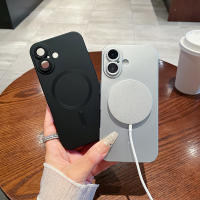 Funda Suave TPU De Color Sólido Para iPhone 16 pro Max Con Carga Inalámbrica Magsafe Resistente a Golpes Y Arañazos Compatible Con Bumper Cover - details 0