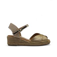 Calzados soraia, Sandalia de antelina y plataforma de yute, espardeñas de cuña, para mujer. - details 0