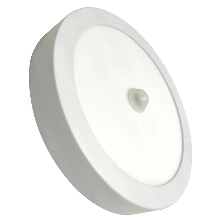 LED ATOMANT Plafón LED Redondo de Superficie 20W con Sensor de Movimiento y Sensor Crepuscular, 1800 lúmenes, Enciende Solo de Noche, Luz Blanca Fría 6500K, Encendido Automático, Ideal para Pasillos, Portales y Zonas de Paso - 1