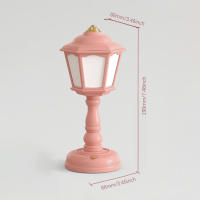 Lámpara De Mesa Recargable USB Retro Para Decoración De Hogar Y Dormitorio Luz Nocturna Tactil Pequeña Para Estudio De Niños Y Campamento - details 2