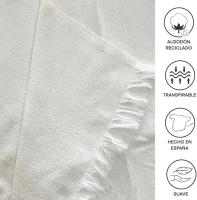 Manta Multiusos para Sofá y Cama, Colcha Foulard de Algodón-Poliéster, Cubresofá o Cubrecama Lavable, 180x290 cm, Suave y Resistente para Hogar, blanco, negro, beige, verde, marrón, gris, azul, turquesa, varios colores - details 6