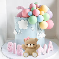 Toppers De Pasteles Para Baño De Rosas Rosa Decoración De Fiesta De Baño De Rosas Para Bebés Niño Y Niña Adornos De Galleta De Dibujos Animados Y Colores Sólidos Para Fiestas De Bebés - details 15