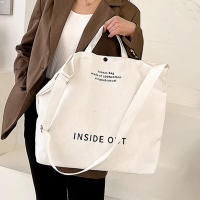 Bolso De Hombro Para Mujer De Lona De Alta Calidad 2023 Bolsa De Compras Estudiantes Bolso De Libros De Algodón Gran Tote Para Niñas Monedero - details 1