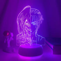 Lámpara De Noche LED Anime 3D Gamer De Dos Tonos Con Control Remoto Decorativa Para Habitación Y Hogar Figuras Con 7/16 Colores - details 4