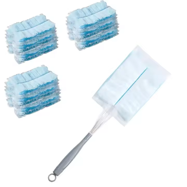 Duster Compatible Con Swiffer Recambios Duster Desechables Azul Con Mango Fácil De Usar Pack De 30 Piezas 10 Pcs - 1