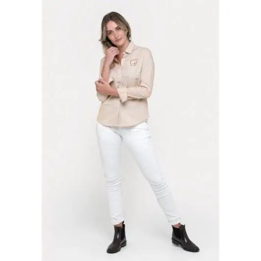 Camisa Valecuatro de mujer modelo escudo amarilla - 1