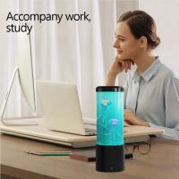 Lámpara De Medusa De Jalea Lava Con 7 Colores Luz Nocturna Del Océano Para Decoración De Escritorio Dormitorio Regalo LED De Modo De Control Por Interruptor - details 0