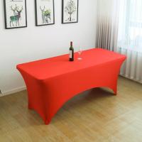Enagua De Mesa Elástica Para Boda Fiesta Cumpleaños Decoración De Mesa Al Aire Libre Barra De Cócteles Telas De Tule Impermeables De Poliéster/Celulosa - details 21