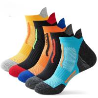 Maratón profesional Correr calcetín hombre Mujeres deportes fitness enganchado short tube de Corte Bajo Barco Tobillo Calcetines - details 0