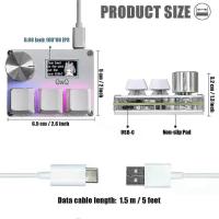Sayodevice Osu O3c Rapid Trigger Hall Switches Magnetic Linear Switches Keyboard With Knob And Screen,copy Paste,shotcut,macro Hotswap Mini Keypadaa - details 2