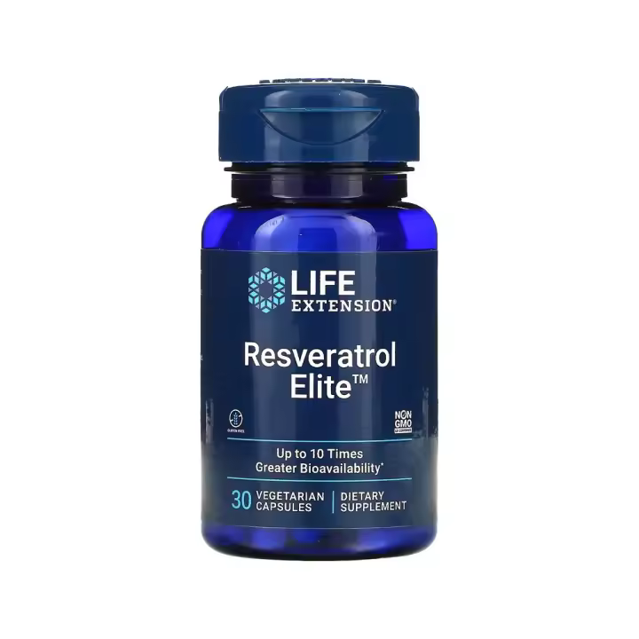 Resveratrol Elite™ 30 cápsulas vegetales de Life Extension - 1