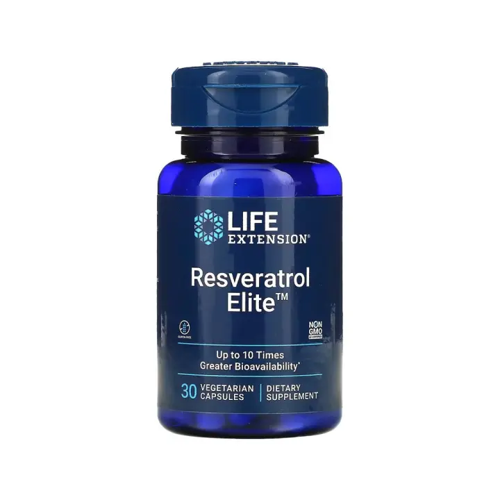 Resveratrol Elite™ 30 cápsulas vegetales de Life Extension - 1