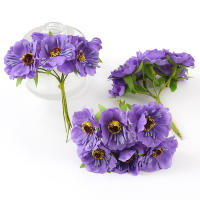 2/5Pcs Bouquet De Flores Artificiales Daisy Para Decoración De Hogar Y Bodas Adorno Para Scrapbooking Y Manualidades - details 9