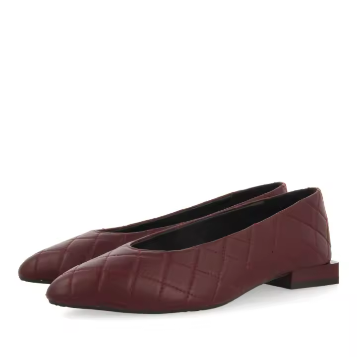 Gioseppo Bailarinas de Piel Burdeos Acolchadas para Mujer SIGDAL - Cómodas y Elegantes - 1
