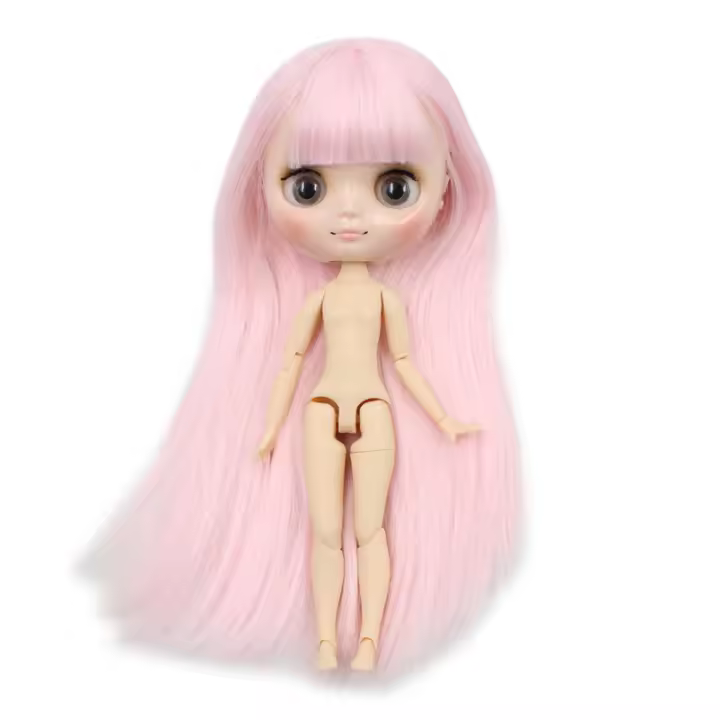 Muñeca DBS Blyth Middie De 20cm Con Pelo Rosa Y Flequillo Muñeca De Anime Para Niñas Regalo Kawaii De 1/8 Articulada - 1