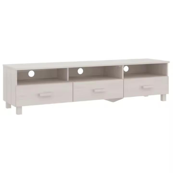vidaXL Mueble de TV HAMAR madera maciza de pino 158x40x40 cm, Mueble de Salon, Mueble TV, Mueble TV salon, Mesa de TV, Mueble tele - 1
