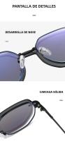 Gafas De Sol Removibles Para Hombres Y Mujeres Hexagonales Con Lentes Anti Luz Azul Para Computadora Gafas De Sol Rectangular Para Adultos - details 14