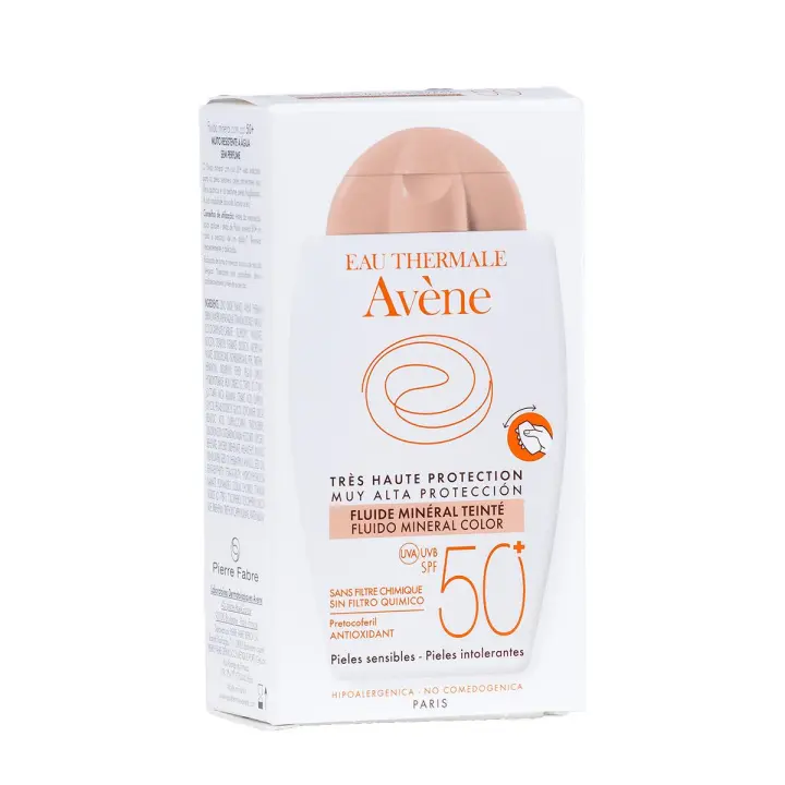 Avène fluido mineral con color spf 50+ 40ml - 1