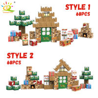 Juguete Sensorial 3D De Navidad Casa En Árbol Bloques Magnéticos DIY Cubo De Magnetismo Mundo De Santa Claus Yegua Regalos Para Niños - details 2